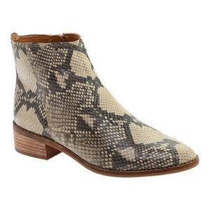 Snake skin booties
